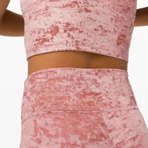 LULULEMON WUNDER LOUNGE HR TIGHT CRUSHED VELVET 28" - Picture 4 of 10